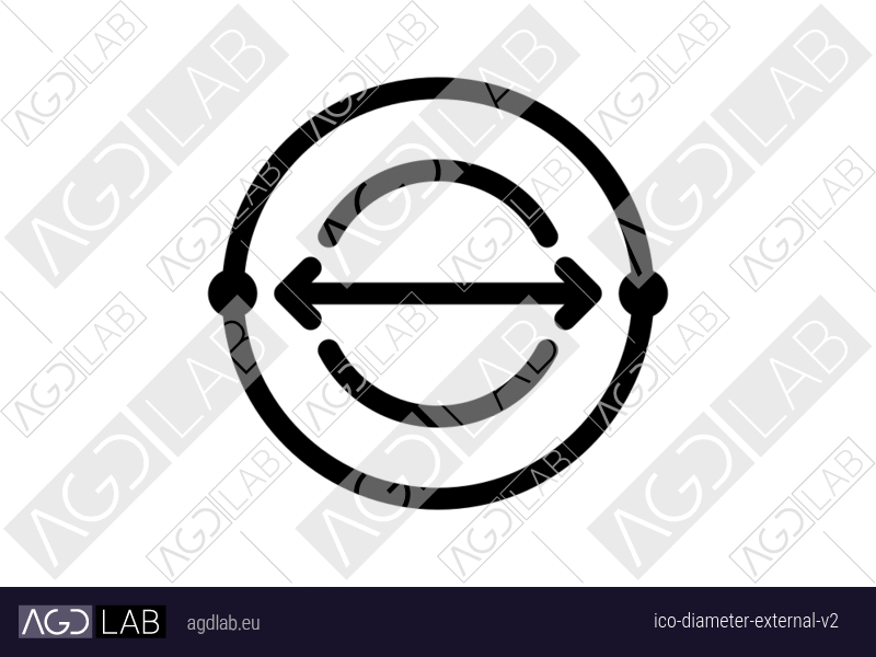 Diameter external alternative version icon