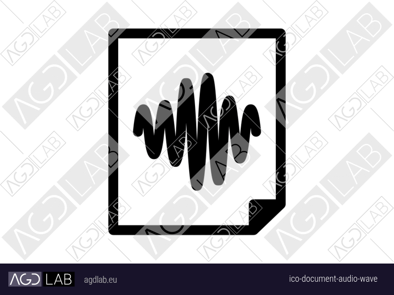 Document audio wave icon