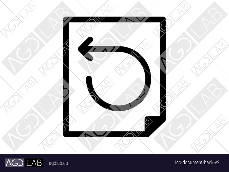 Document back alternative version icon