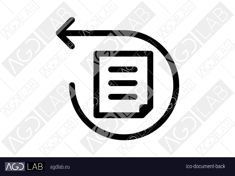 Document back icon