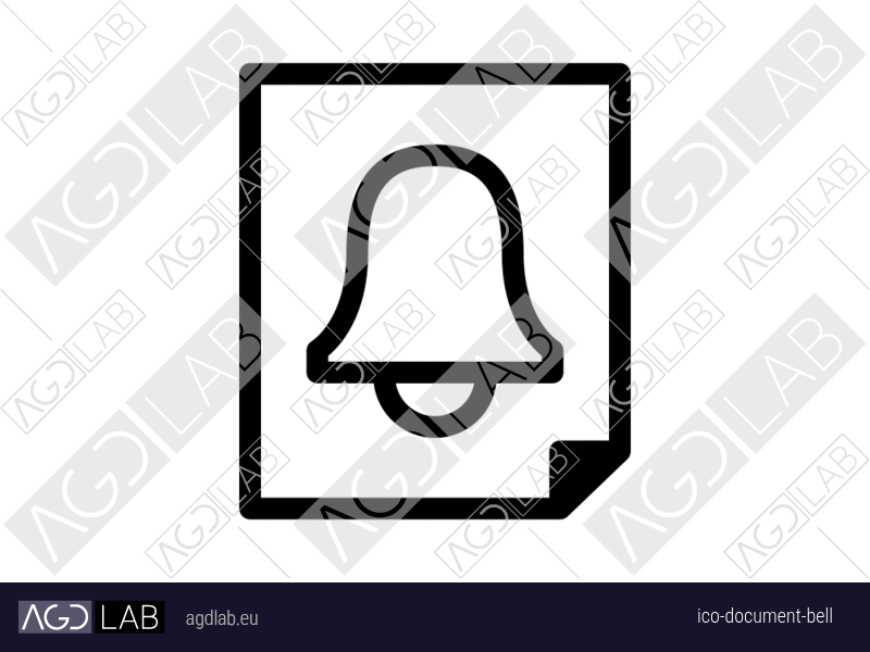 Document bell icon