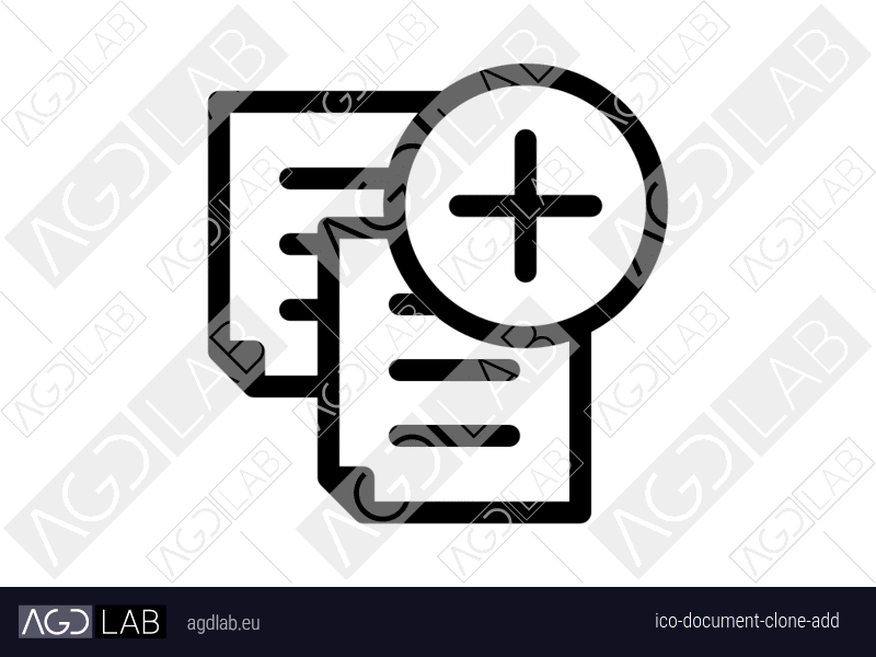 Document clone add icon