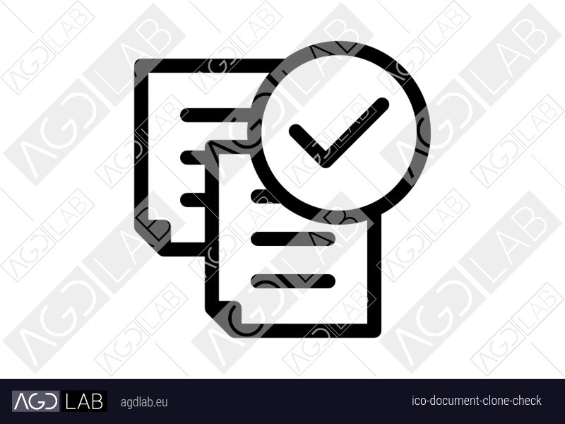 Document clone check icon