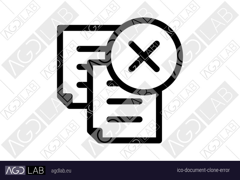 Document clone error icon