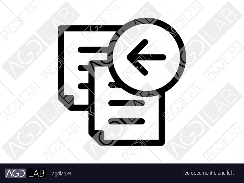 Document clone left icon
