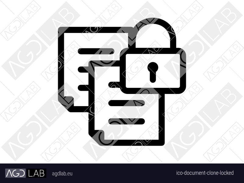 Document clone locked icon
