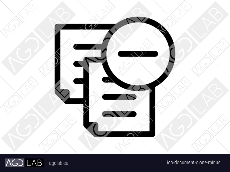 Document clone minus icon