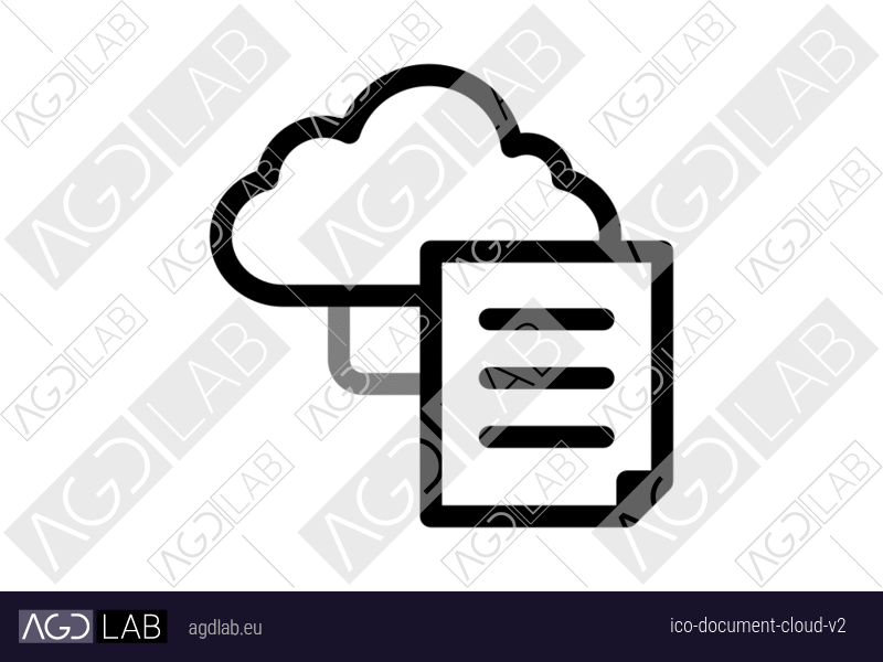 Document cloud alternative version icon