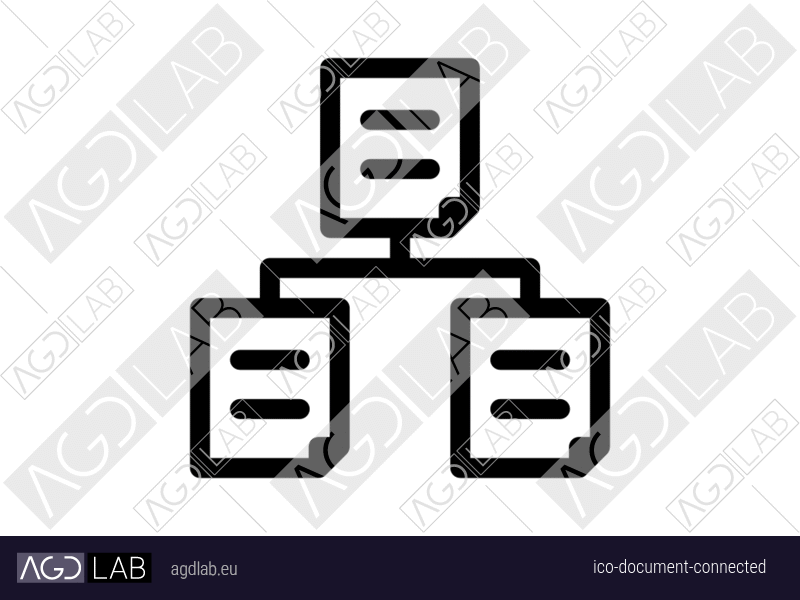 Document connected icon