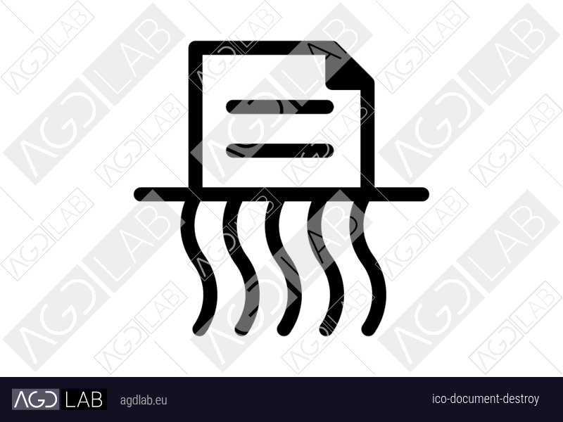 Document destroy icon