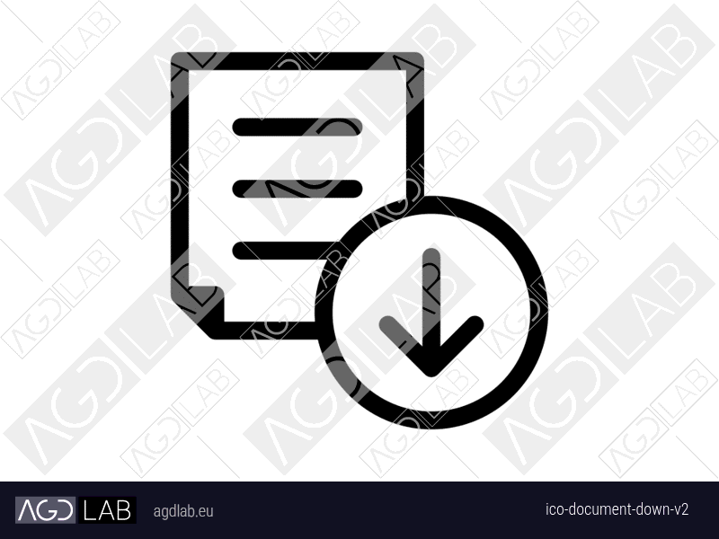 Document down alternative version icon