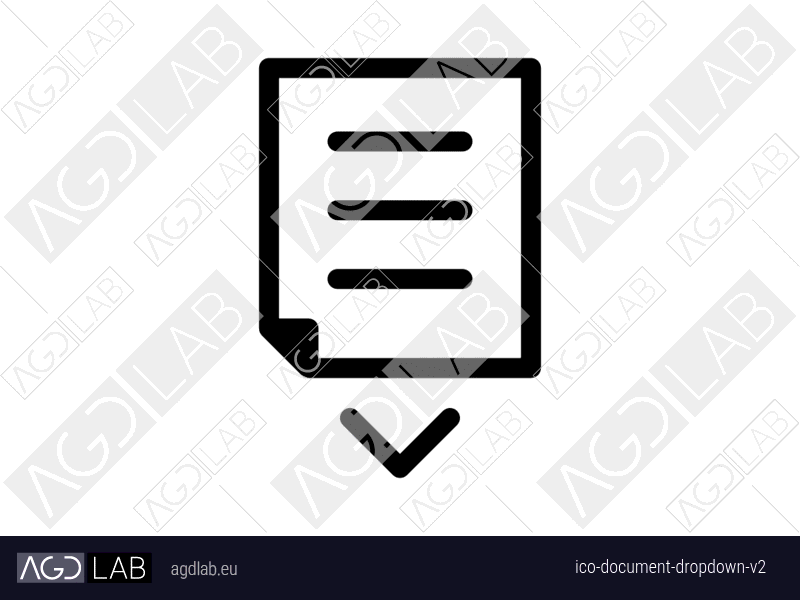 Document dropdown alternative version icon
