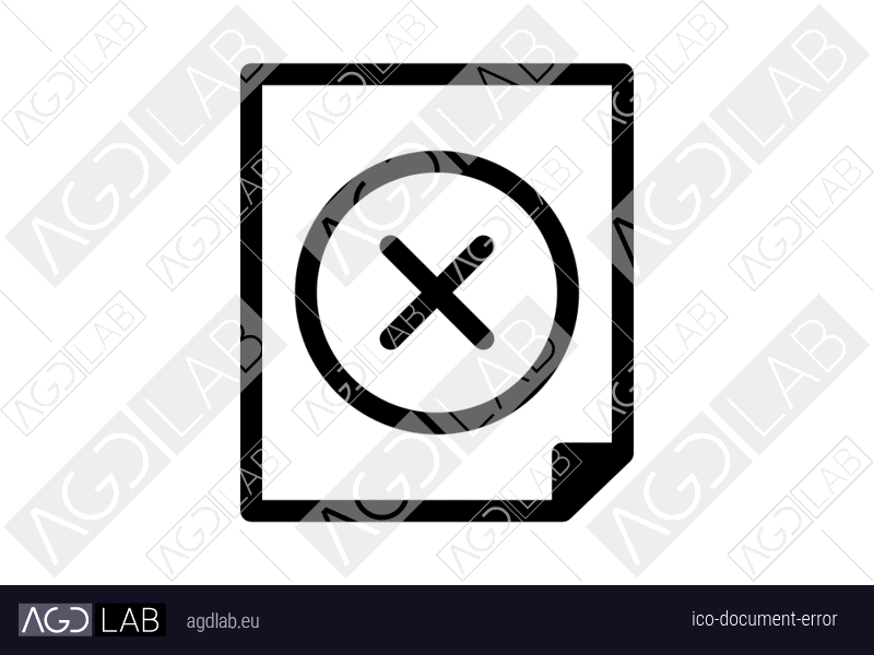 Document error icon