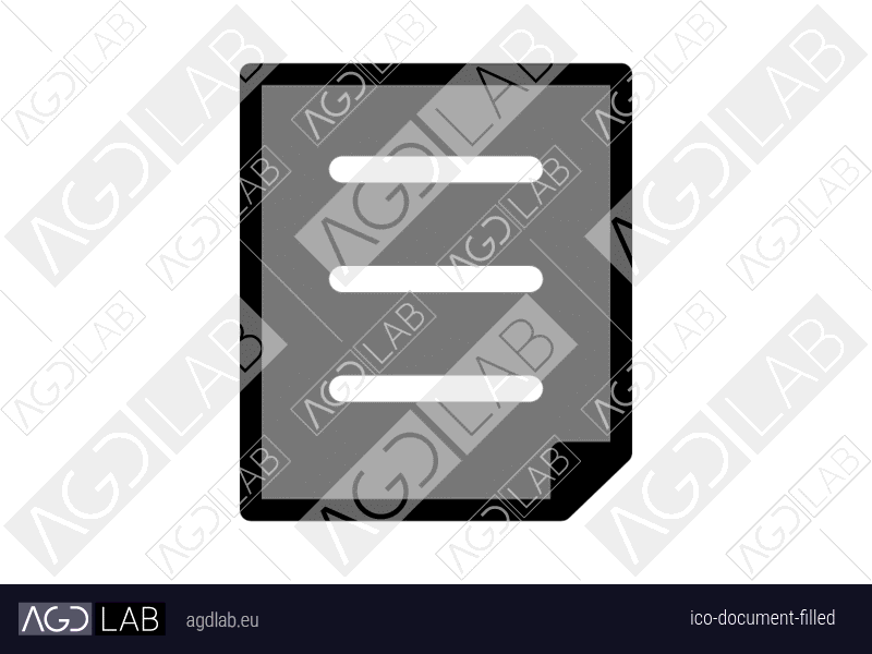 Document filled icon