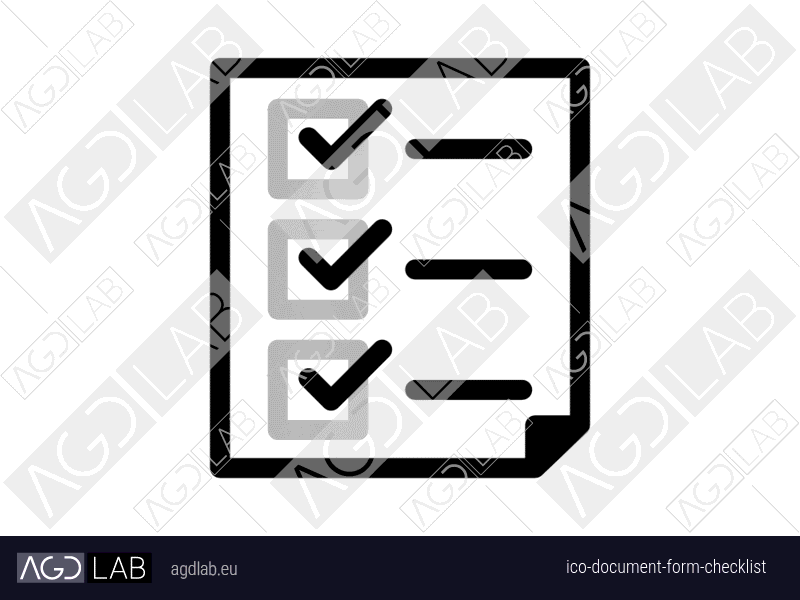 Document form checklist icon