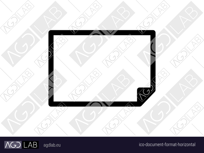 Document format horizontal icon