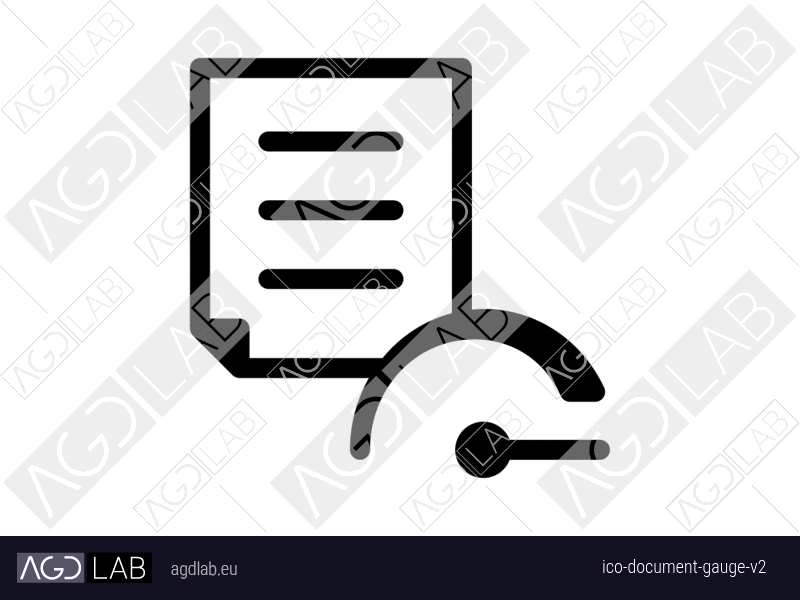 Document gauge alternative version icon