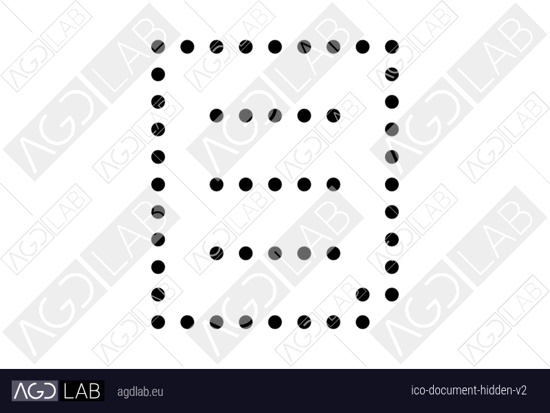 Document hidden alternative version icon