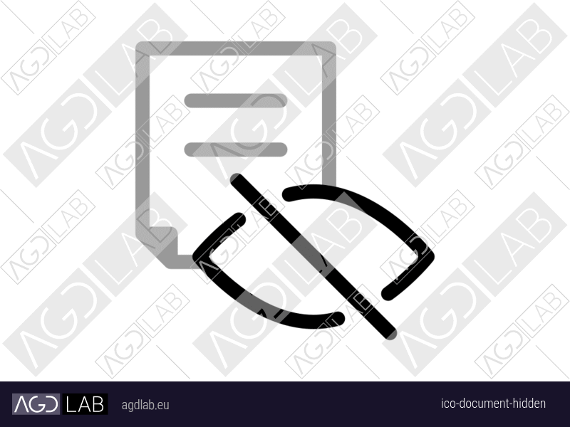 Document hidden icon