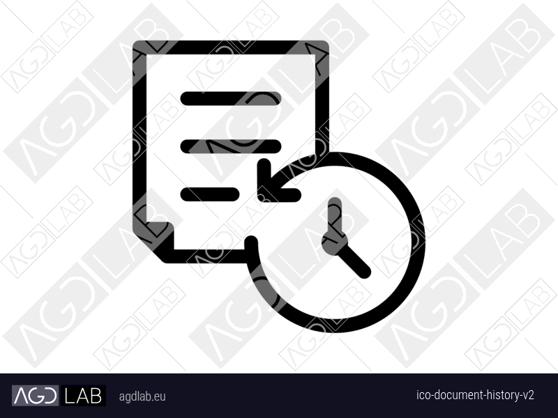 Document history alternative version icon