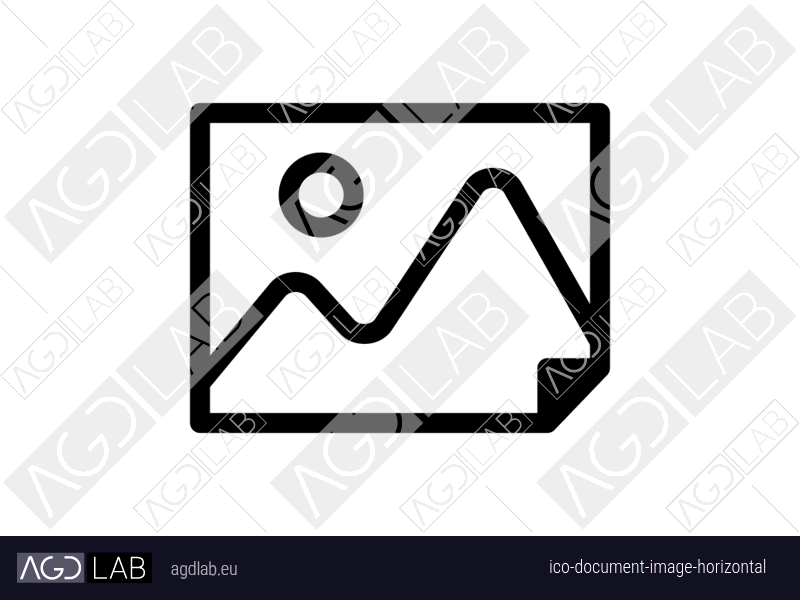 Document image horizontal icon
