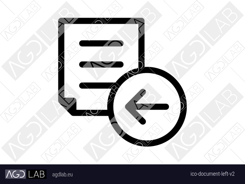 Document left alternative version icon