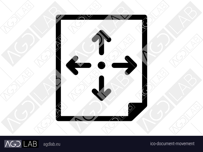 Document movement icon