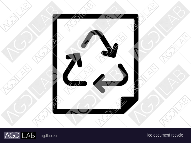 Document recycle icon