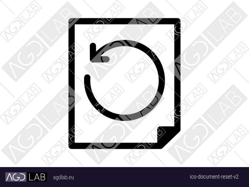 Document reset alternative version icon
