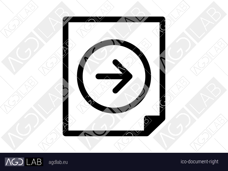 Document right icon