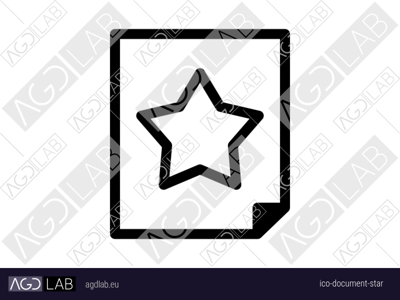 Document star icon