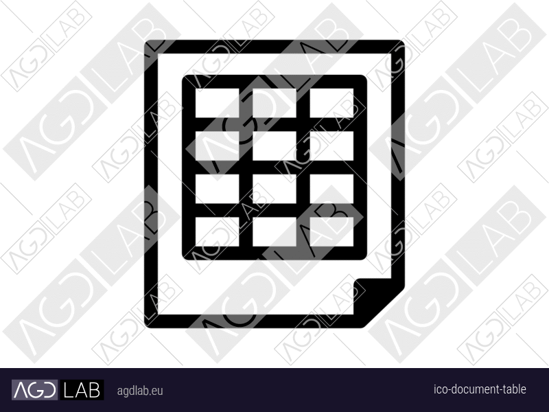 Document table icon