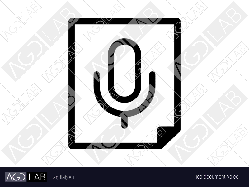 Document voice icon