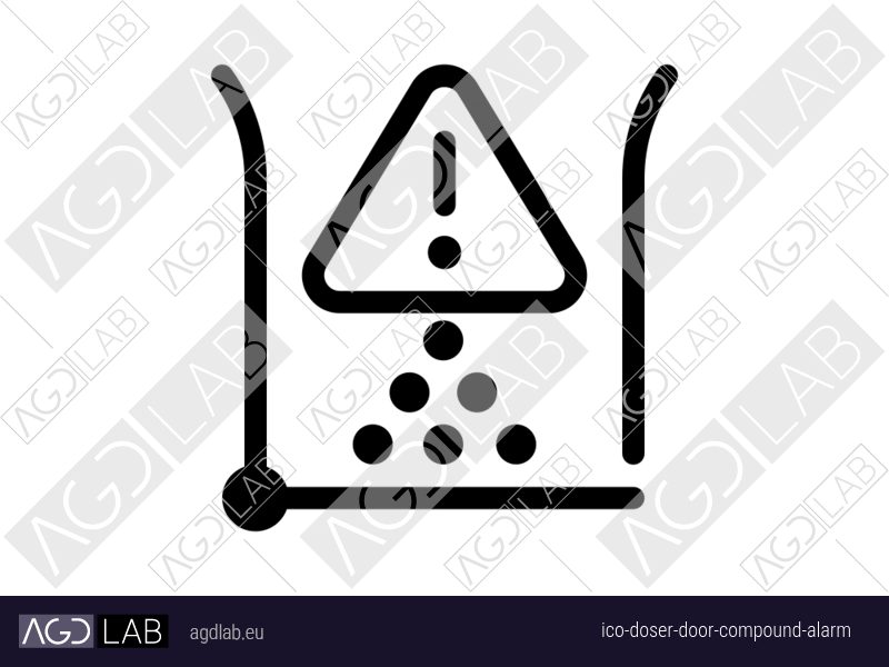 Doser door compound alarm icon