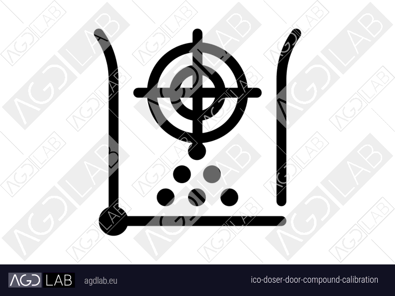 Doser door compound calibration icon