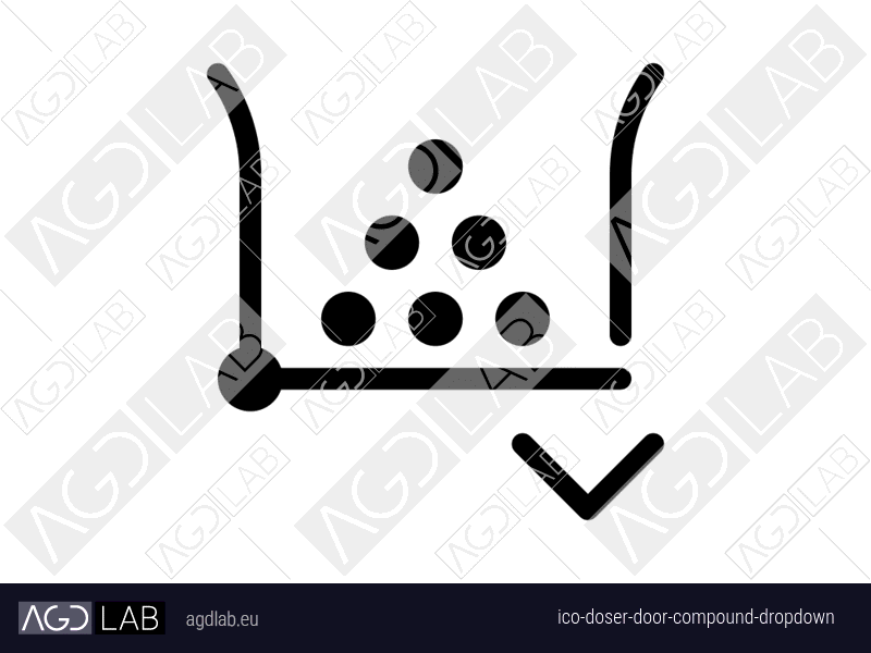 Doser door compound dropdown icon