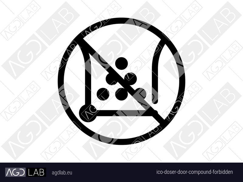 Doser door compound forbidden icon