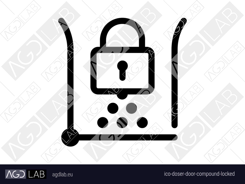 Doser door compound locked icon