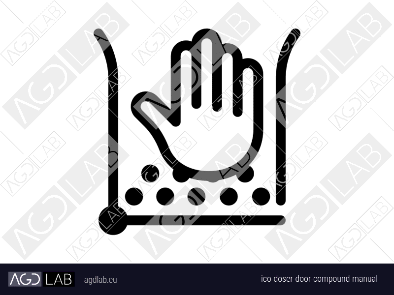 Doser door compound manual icon