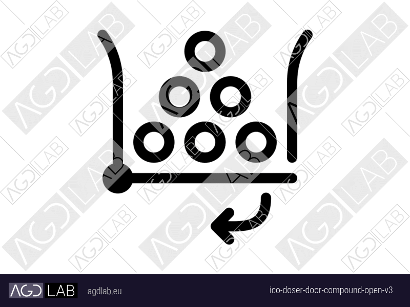 Doser door compound open alternative version icon