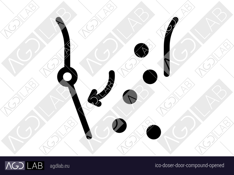 Doser door compound opened icon