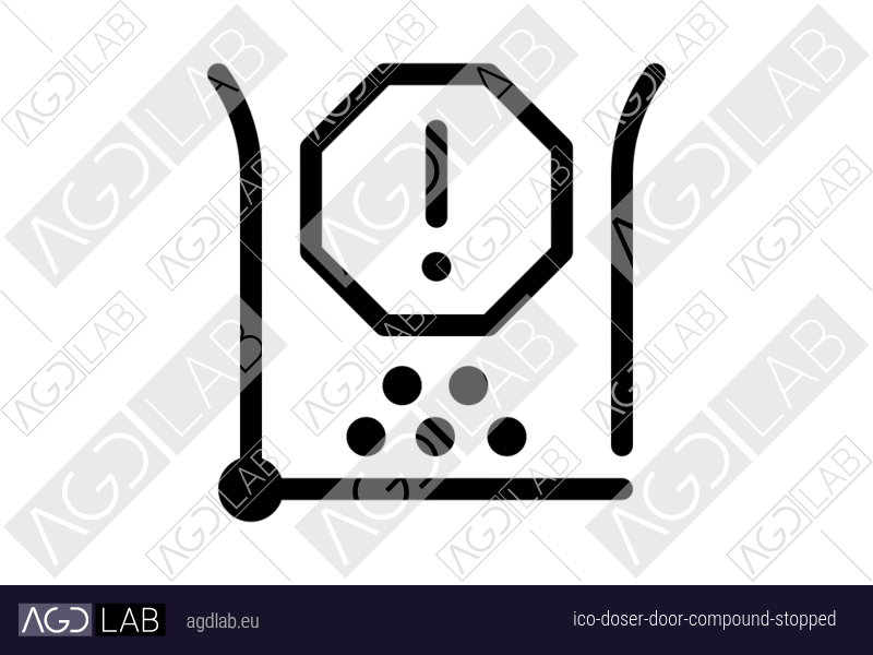 Doser door compound stopped icon