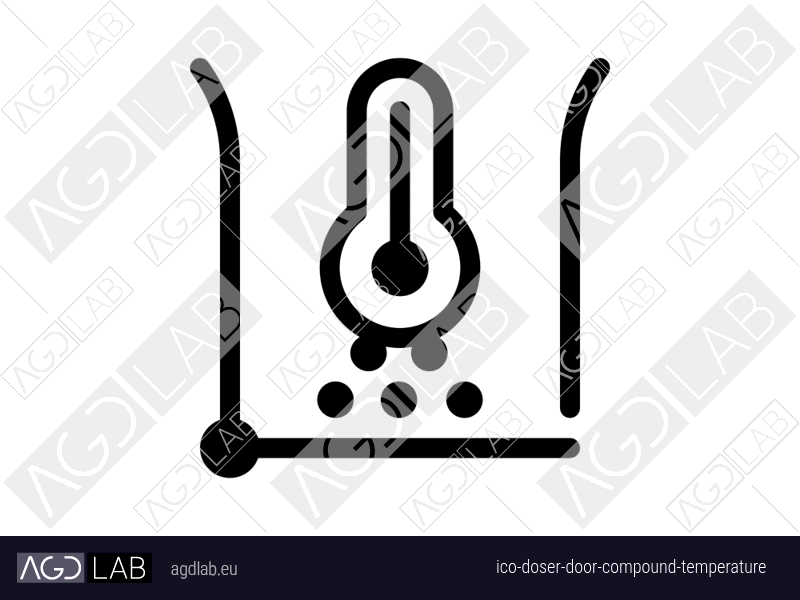 Doser door compound temperature icon
