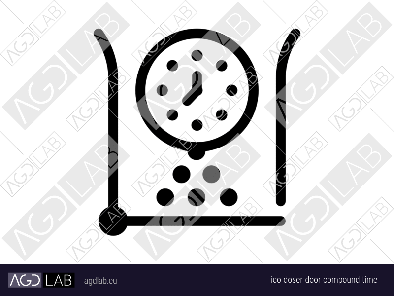 Doser door compound time icon
