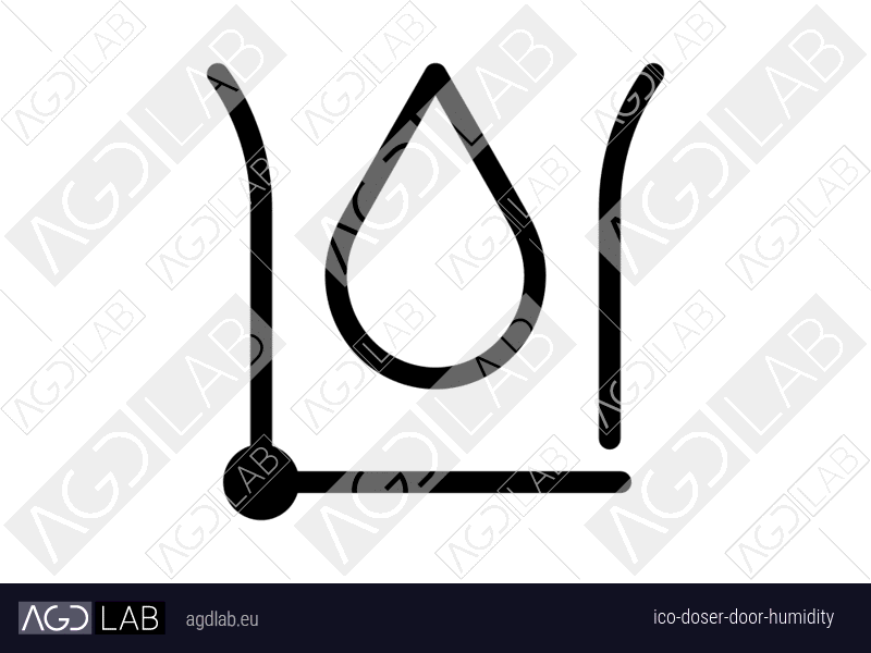 Doser door humidity icon