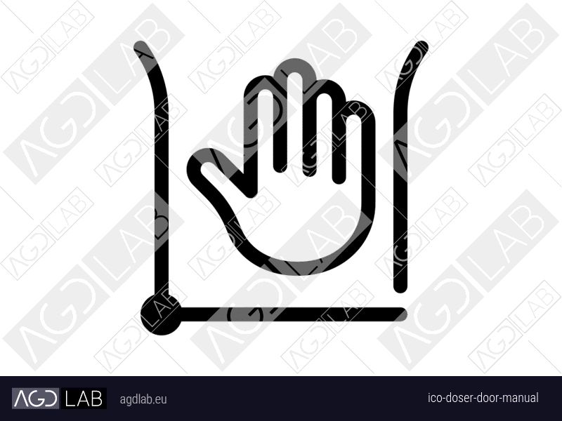 Doser door manual icon