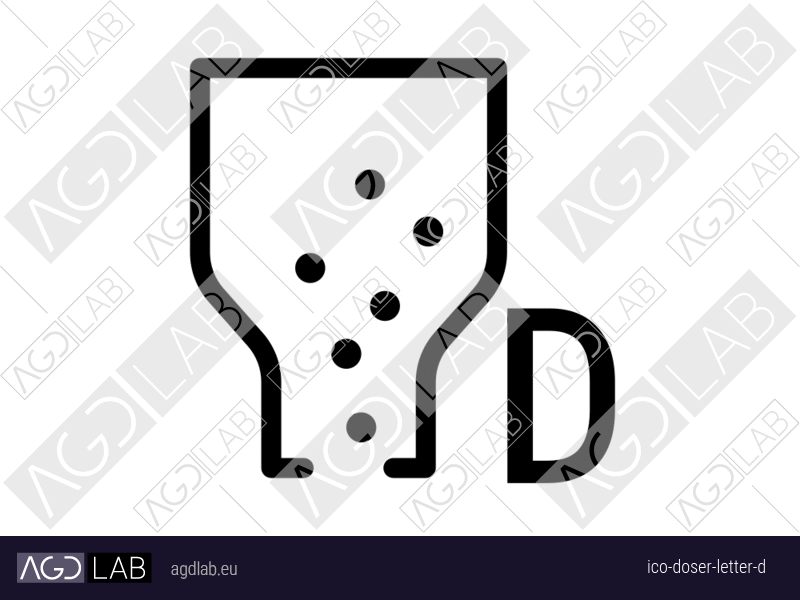 Doser letter D icon