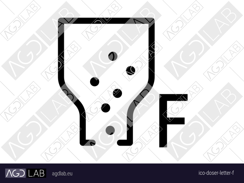 Doser letter F icon
