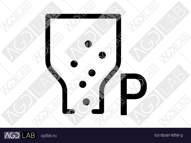 Doser letter P icon