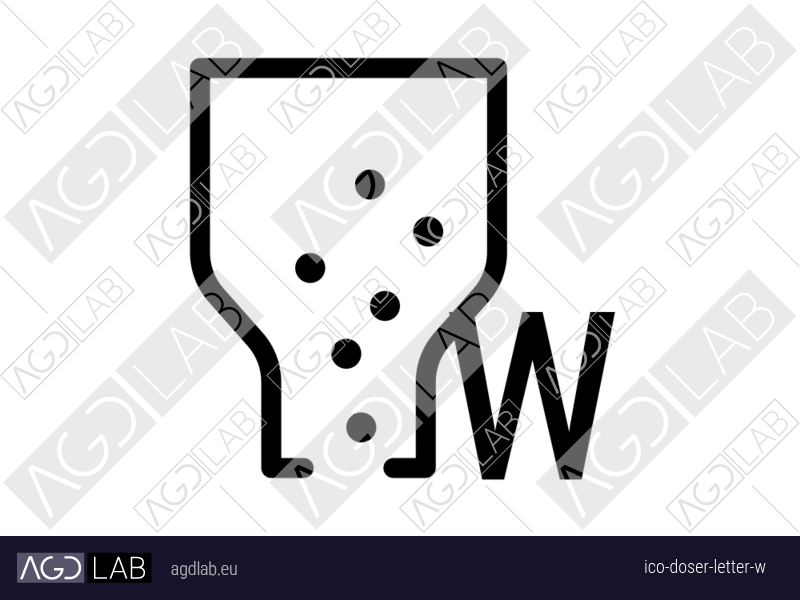 Doser letter W icon